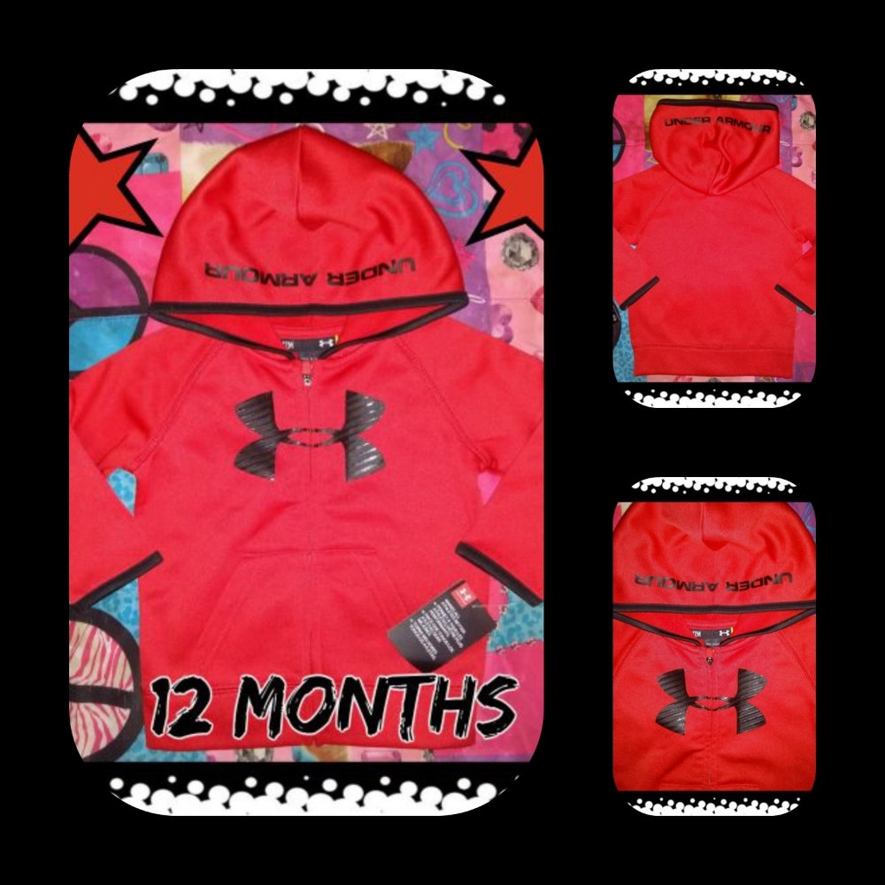 NWT~ 12 MONTHS UNDER ARMOUR FULL ZIP HOODIE